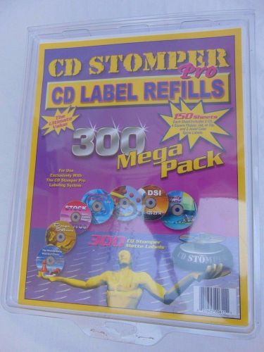 Cd Stomper Label Refills Mega Pack 300 (6 PAGES USED)