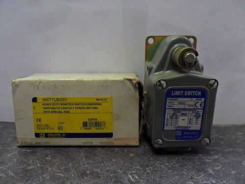 New square d 9007tub3s1 heavy duty position limit switch series d nib for sale