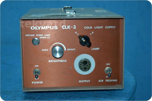 OLYMPUS CLK-3 COLD LIGHT SUPPLY (LIGHT SOURCE) ! (124718)