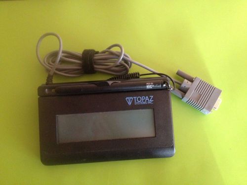 Topaz systems signature pad t-l462-b-r 1x5 lcd serial type for sale
