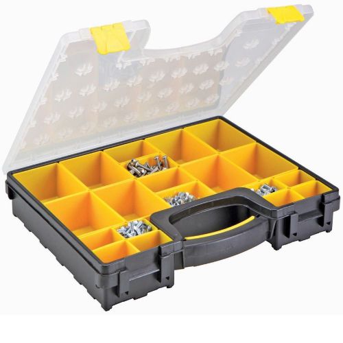 Heavy Duty 20 Bin Portable Parts Storage Case For Bolts Nuts Screws Pins Bolts