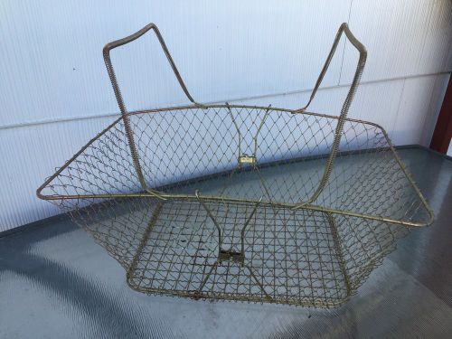Vintage Large Walmart Collapsible Metal Wire Shopping Hand Basket Industrial