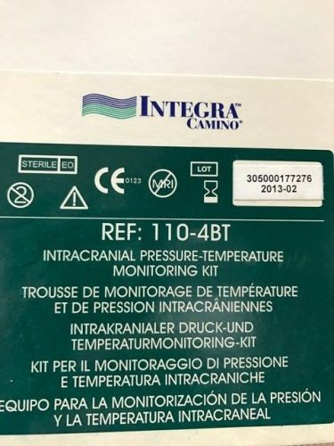 Integra INTRACRANEAL PRESSURE-TEMPERATURE Monitoring Kit-ref 110-4BT (X)