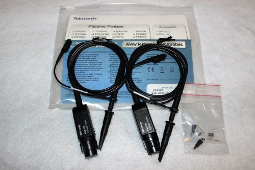 Two TEKTRONIX  P6139B  Oscilloscope Probes, 500 MHz, Passive, 300 V, 10:1