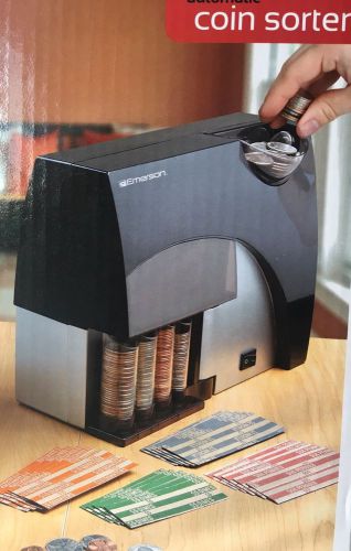 NEW Automatic Coin Sorter! Electric 4 Barrel Currency Counter &amp; Wrapper