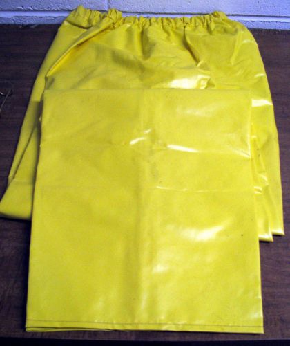 Yellow Safety Rain Gear Pants Industrial Fire Equipment Size Medium Made USA