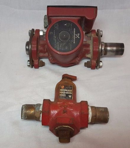 GRUNDFOS UP15-42F CIRCULATION PUMP 59896155 &amp; ITT SA-1 FLO CONTROL VALVE