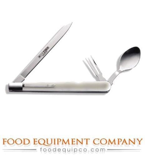 F Dick 8201111 Folding Tasting Knife w/fork &amp; spoon