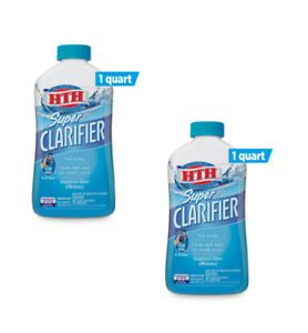 HTH Super Clarifier, Clears Cloudy Water in Swimming Pools, 1 Qt - 2 Pack