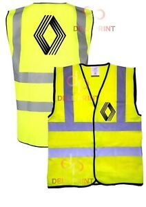 RENAULT HI VIZ VEST UNISEX SMALL-3XL REFLECTIVE  SAFETY WEAR T-RANGE MAGNUM