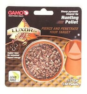 Gamo Luxor Cu Sharp Pyramid Shaped .177 Caliber Hunting Pellet, Copper