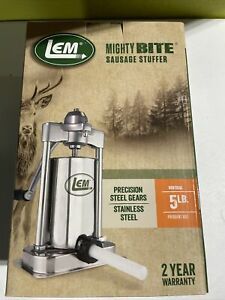 LEM Mighty Bite Sausage Stuffer, Precision Stainless Steel Gears, 5lb Capacity