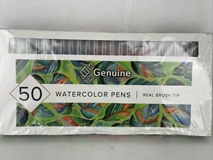Watercolor Brush Pens by GenCrafts - Set of 50 Premium Colors - Real Brush Ti...