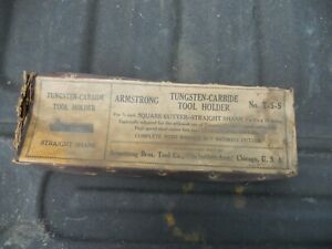 Large Vintage Armstrong Lathe Tooling Holder New In Box