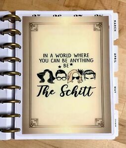 Schitt&#039;s Creek Inspired Two-Sided Dashboard for use w Classic Happy Planner