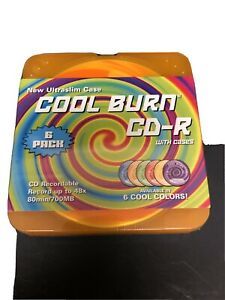 Cool-Burn CD-R with Cases 6-Pack Brand New