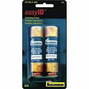 Bussmann Time Delay Fuse 40 amps-Mfg# BP/FRN-R-40ID - Sold As 2 Units (CD/2)