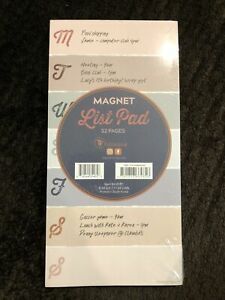 TF PUBLISHING - Weekly Color Block Boho Magnet List Pad