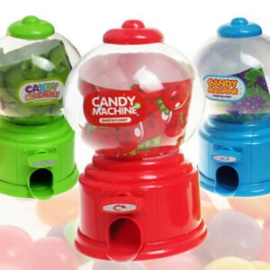 Mini Candy Machine Bubble Gumball Dispenser Coin Bank Kids Toy Chrismas Gifts