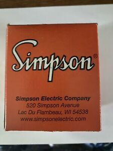 Simpson 0-1000 DC Microamperes Panel Gauge NEW