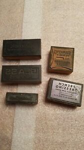 Lot Of 5 Printing Press Blocks. ADVERTISING