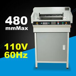 19&#034; Paper Cutter Paper Cutting Machine Guillotine Double orbit Paper pushing
