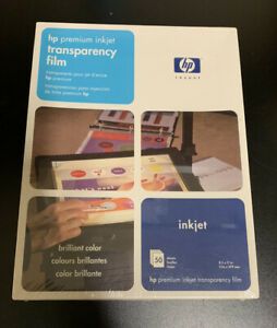 Genuine New HP Premium Inkjet Clear Transparency Film C3834A 50 Sheets 8.5 x 11&#034;