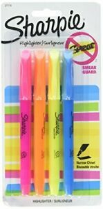 Sharpie 27174PP Pocket Highlighters Smearguard Ink Technology Slim Shape 1 Bl...