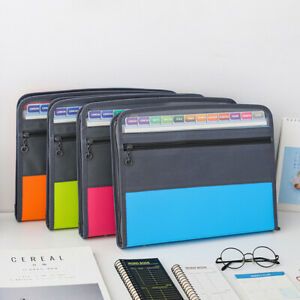 Expanding File Folder with Sticky Labels A4 13 Pocket Accordion File Folder #C2