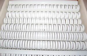 GBC binding plastic combs sz 1&#034; lot of 60 white round shape