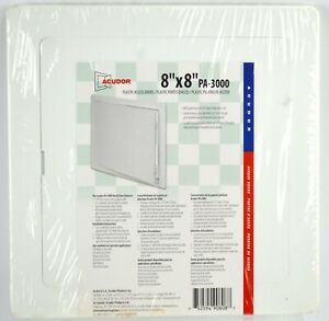 Acudor Pa-3000 Plastic Wall Access Door 8x8