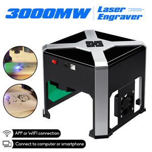 Laser Engraver 3000mW K6 WIFI USB Logo Mark Printer Engraving Machine