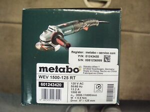 Metabo WEV 1500-125 RE Angle Grinder New