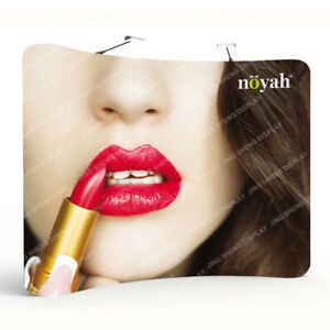 10ft Custom Tension Fabric Backdrop Wall Pop Up Sign Trade Show Display Booth