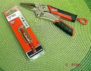 Milwaukee Torque Lock Long Nose Locking Pliers 6 Inch Hand Tool  with bonus