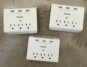 Huntkey Auto Night Light Wall Mount Outlets (New No Box) 3