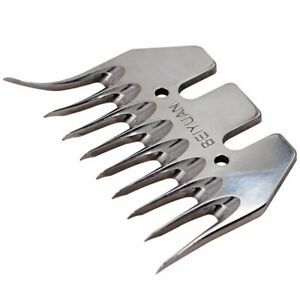 9Tooth Durable Stainless Steel Sheep Shearing Clippers Blade Elbowl &amp; Staright