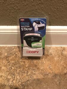 Cosco Accustamp 2 Premium 1-Color Shutter Stamp New Copy Red Free Ship