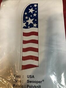USA 12ft Feather Banner Swooper Flag - FLAG ONLY  30” WIDTH