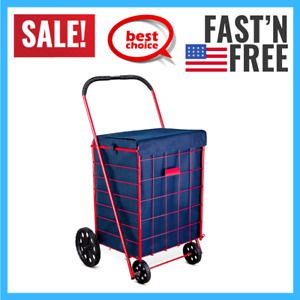 Shopping Cart Liner 18&#034; X 15&#034; X 24&#034; Square Bottom Fits Snugly Into Navy Blue NEW