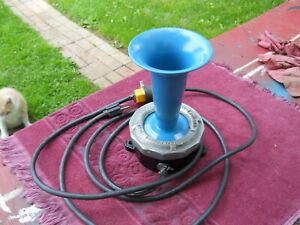 vintage benjamin mfg industrial signal horn