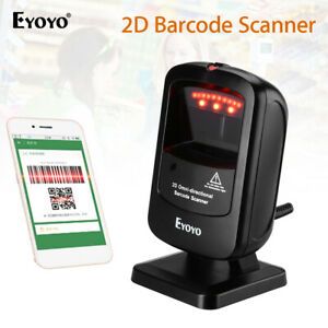 Eyoyo Omnidirektional Barcode Scanner 1D Data Matrix 2D Reader For Supermarket!