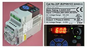 2017 Allen Bradley 22F-B2P5N103 Powerflex 4M 240 VAC  FRN 2.02 Clean Tested Good