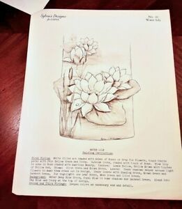 Decorative Water Lily Transfer / Painting on China - Sylvia&#039;s Designs No. 16 USA