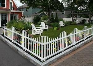 Zippity Outdoor Products ZP19048 Washington No-Dig Picket Fence White