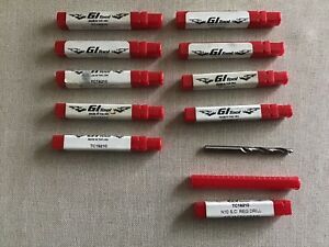 Lot/Bundle of GI ToolTC19210 N10 Solid Carbide Drill Jobber/Guhring VHM/Bits