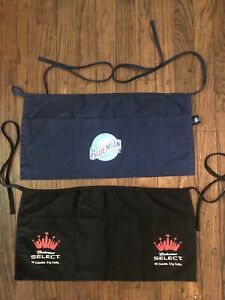 Server Aprons 3 pocket Waist Blue Moon and Bud Select Lot Of 2