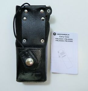 OEM Motorola NTN8385B Swivel Leather Case For XTS 3000 3500 5000 2.5&#034; Belt Loop