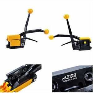 A333 MANUAL STRAPPING TOOL SEALLESS COMBO TOOL For 3/4&#034;-1/2&#034; STEEL STRAPS