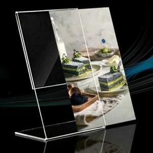 Acrylic Landscape Business Card Holders Desktop Dispensers *7.5cm Display O0S5